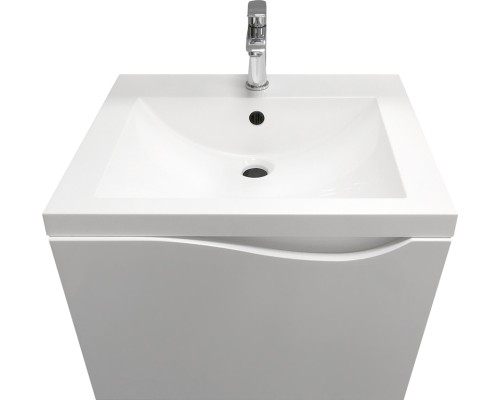 Тумба под раковину 1MarKa Этюд 58П Белая глянцевая