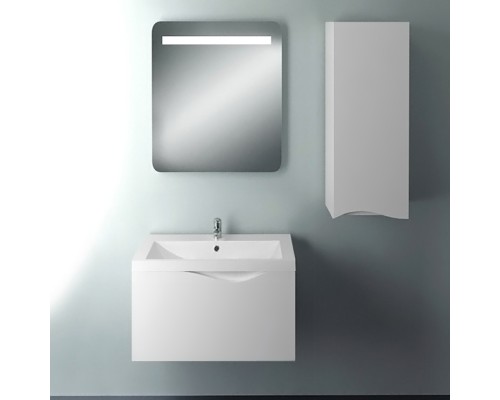 Тумба под раковину 1MarKa Этюд 58П Белая глянцевая