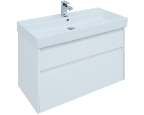 Тумба под раковину Aquanet Nova Lite 90 242268 подвесная Белая