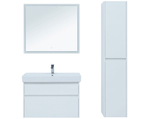 Тумба под раковину Aquanet Nova Lite 90 242268 подвесная Белая