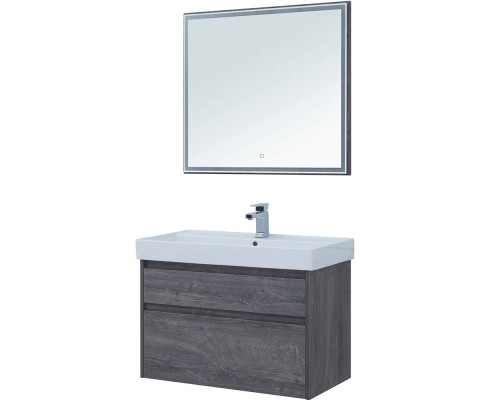 Тумба под раковину Aquanet Nova Lite 90 242267 подвесная Дуб рошелье