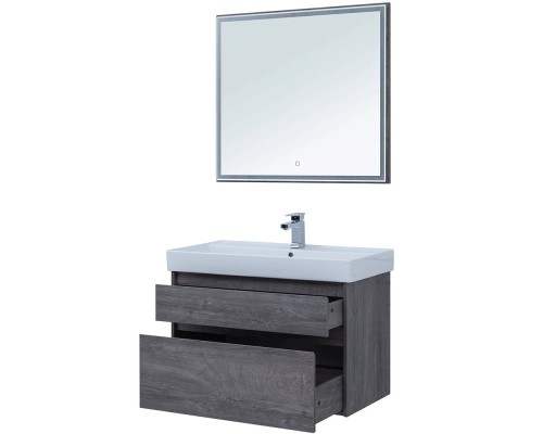 Тумба под раковину Aquanet Nova Lite 90 242267 подвесная Дуб рошелье