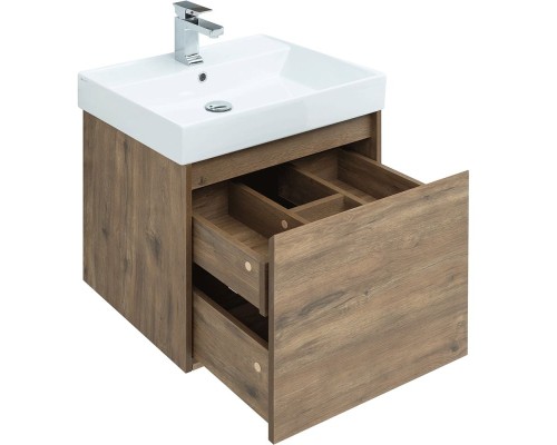 Тумба под раковину Aquanet Nova Lite 60 249511 подвесная Дуб рустикальный