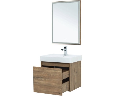 Тумба под раковину Aquanet Nova Lite 60 249511 подвесная Дуб рустикальный