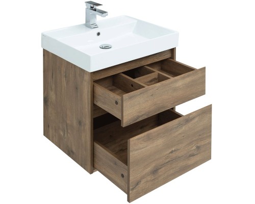 Тумба под раковину Aquanet Nova Lite 60 249512 подвесная Дуб рустикальный