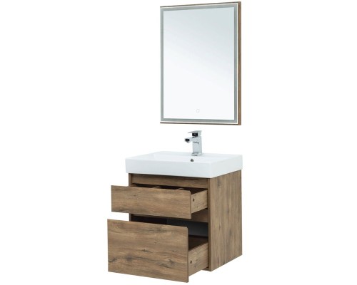 Тумба под раковину Aquanet Nova Lite 60 249512 подвесная Дуб рустикальный