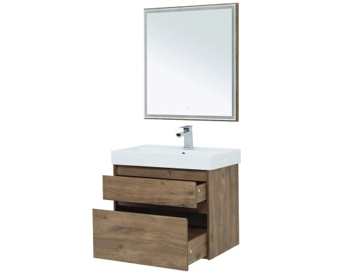 Тумба под раковину Aquanet Nova Lite 75 249515 подвесная Дуб рустикальный