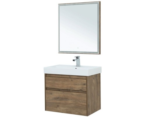 Тумба под раковину Aquanet Nova Lite 75 249515 подвесная Дуб рустикальный