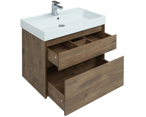 Тумба под раковину Aquanet Nova Lite 75 249515 подвесная Дуб рустикальный