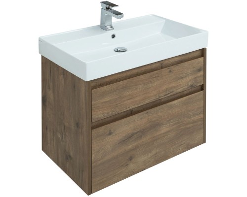 Тумба под раковину Aquanet Nova Lite 75 249515 подвесная Дуб рустикальный