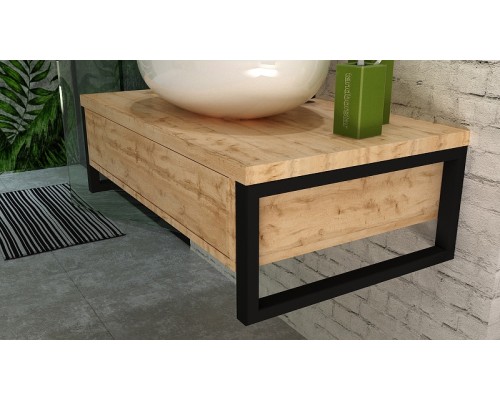 Тумба под раковину 1MarKa Grunge Loft 100П У85844 подвесная Дуб вотан