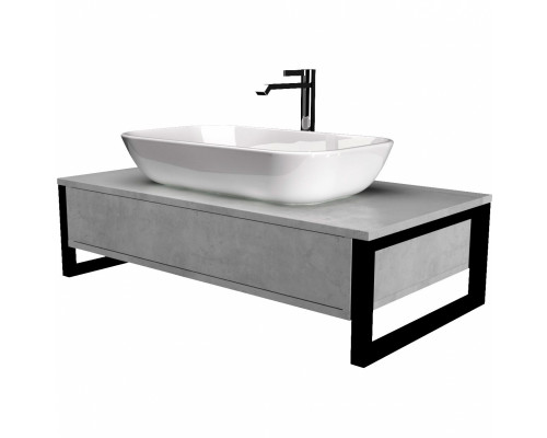 Тумба под раковину 1MarKa Grunge Loft 80П У85851 подвесная Бетон светлый