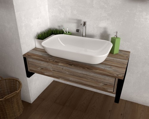 Тумба под раковину 1MarKa Grunge Loft 90П У85846 подвесная Дуб намибия