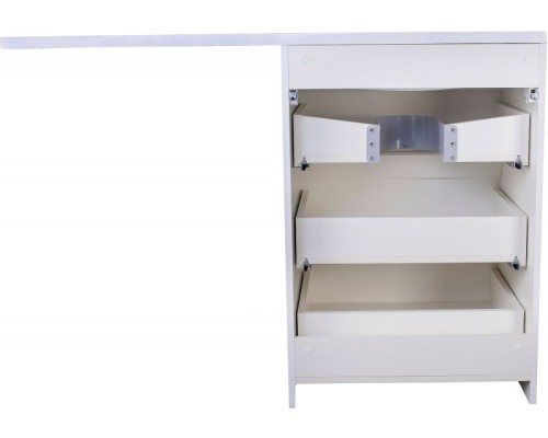 Тумба под раковину Style Line Даллас 120 Люкс Plus СС-00002272 3 ящика Белая