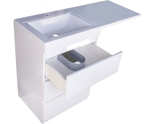 Тумба под раковину Style Line Даллас 120 Люкс Plus СС-00002272 3 ящика Белая