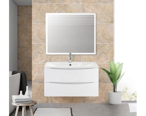 Тумба под раковину BelBagno ACQUA-900-2C-SO-BL подвесная Bianco Lucido