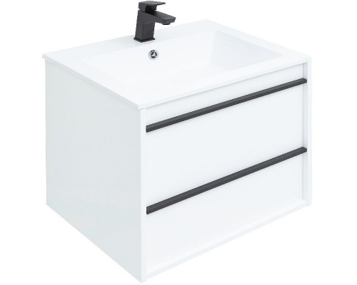 Тумба под раковину Aquanet Lino 60 253901 подвесная Белая матовая