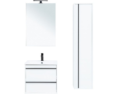 Тумба под раковину Aquanet Lino 60 253901 подвесная Белая матовая