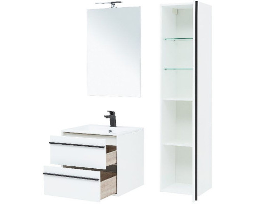 Тумба под раковину Aquanet Lino 60 253901 подвесная Белая матовая