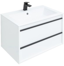 Тумба под раковину Aquanet Lino 70 253902 подвесная Белая матовая