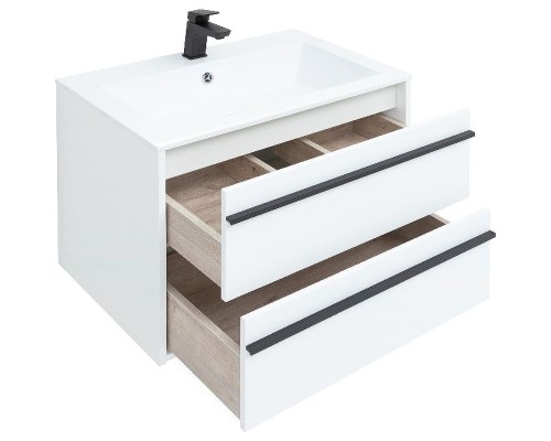 Тумба под раковину Aquanet Lino 70 253902 подвесная Белая матовая