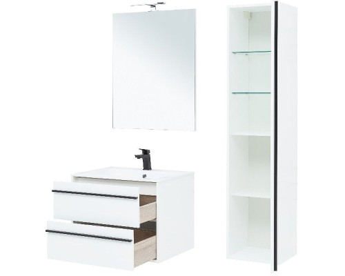 Тумба под раковину Aquanet Lino 70 253902 подвесная Белая матовая