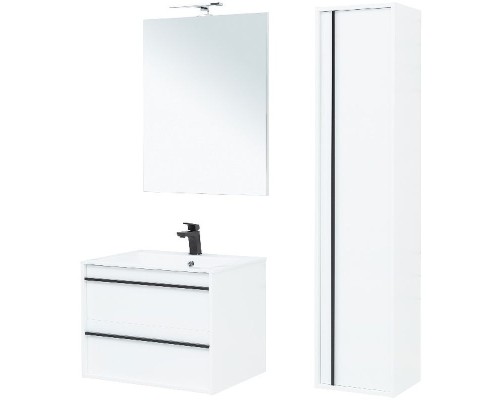 Тумба под раковину Aquanet Lino 70 253902 подвесная Белая матовая