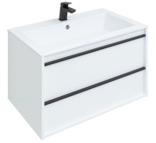 Тумба под раковину Aquanet Lino 80 253903 подвесная Белая матовая