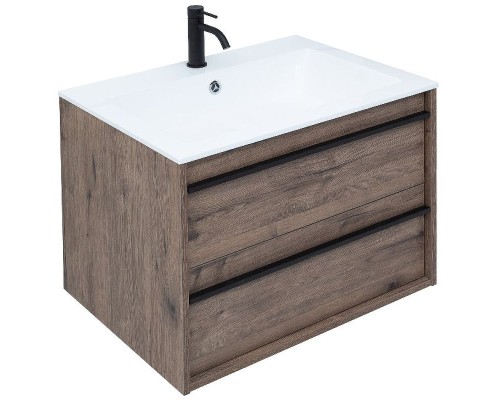 Тумба под раковину Aquanet Lino 70 253911 подвесная Дуб веллингтон