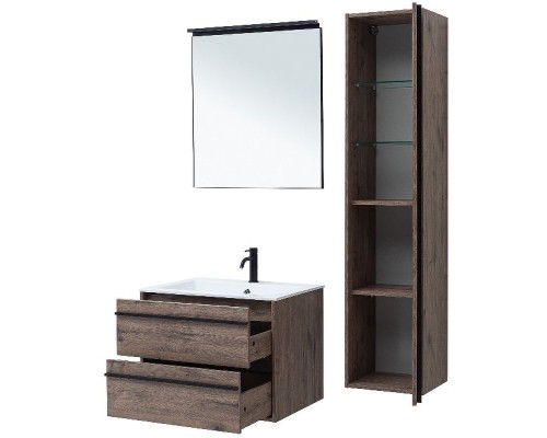 Тумба под раковину Aquanet Lino 70 253911 подвесная Дуб веллингтон