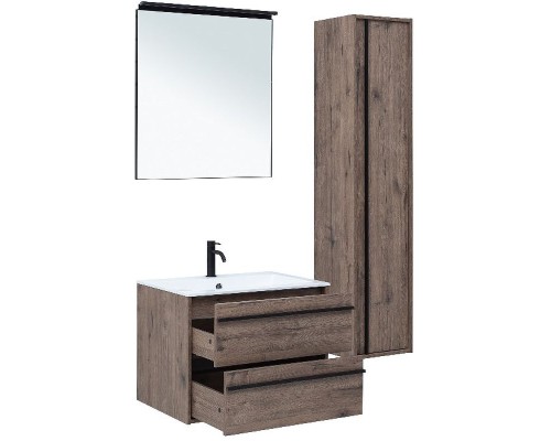 Тумба под раковину Aquanet Lino 70 253911 подвесная Дуб веллингтон