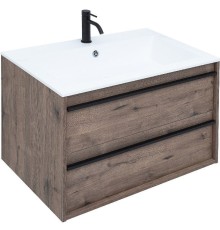 Тумба под раковину Aquanet Lino 80 253912 подвесная Дуб веллингтон
