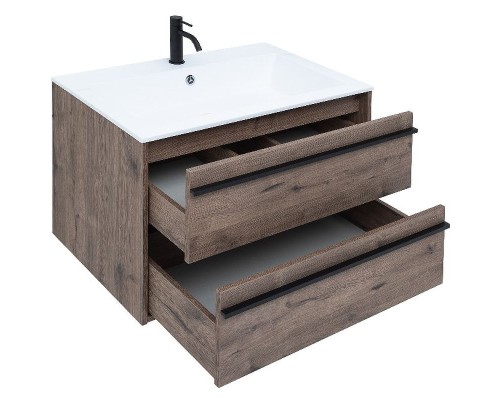 Тумба под раковину Aquanet Lino 80 253912 подвесная Дуб веллингтон