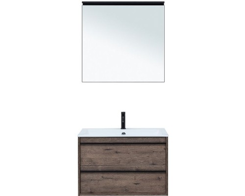 Тумба под раковину Aquanet Lino 80 253912 подвесная Дуб веллингтон