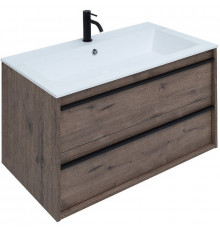 Тумба под раковину Aquanet Lino 90 253913 подвесная Дуб веллингтон