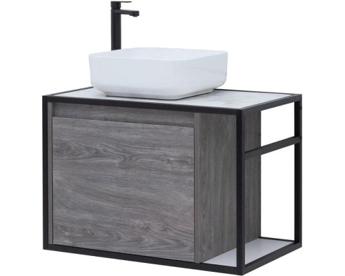 Тумба под раковину Aquanet Nova Lite Loft 75L 261654 подвесная Дуб рошелье