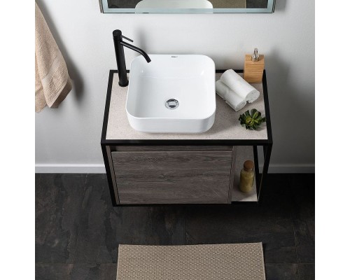 Тумба под раковину Aquanet Nova Lite Loft 75L 261654 подвесная Дуб рошелье