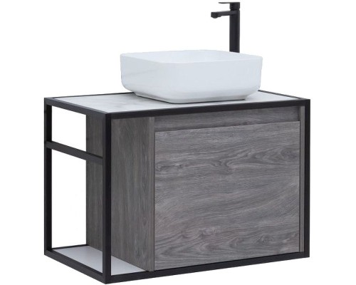 Тумба под раковину Aquanet Nova Lite Loft 75R 261653 подвесная Дуб рошелье