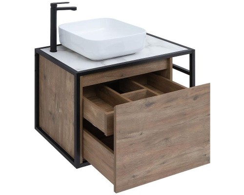 Тумба под раковину Aquanet Nova Lite Loft 75L 261658 подвесная Дуб рустикальный