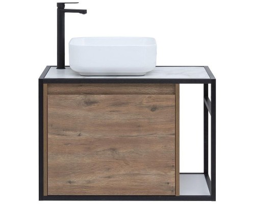 Тумба под раковину Aquanet Nova Lite Loft 75L 261658 подвесная Дуб рустикальный