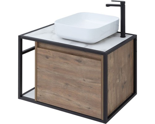 Тумба под раковину Aquanet Nova Lite Loft 75R 261657 подвесная Дуб рустикальный