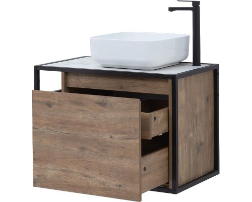 Тумба под раковину Aquanet Nova Lite Loft 75R 261657 подвесная Дуб рустикальный