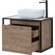 Тумба под раковину Aquanet Nova Lite Loft 75R 261657 подвесная Дуб рустикальный