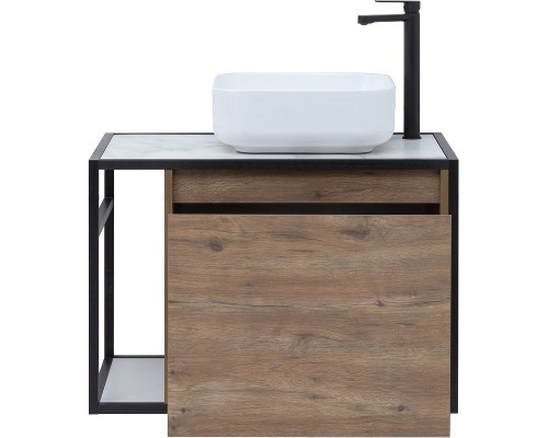 Тумба под раковину Aquanet Nova Lite Loft 75R 261657 подвесная Дуб рустикальный