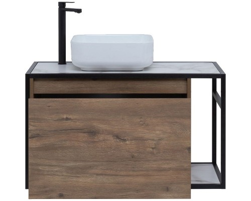 Тумба под раковину Aquanet Nova Lite Loft 90L 261660 подвесная Дуб рустикальный