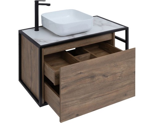 Тумба под раковину Aquanet Nova Lite Loft 90L 261660 подвесная Дуб рустикальный