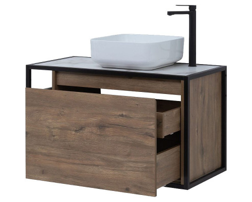 Тумба под раковину Aquanet Nova Lite Loft 90R 261659 подвесная Дуб рустикальный