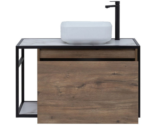 Тумба под раковину Aquanet Nova Lite Loft 90R 261659 подвесная Дуб рустикальный