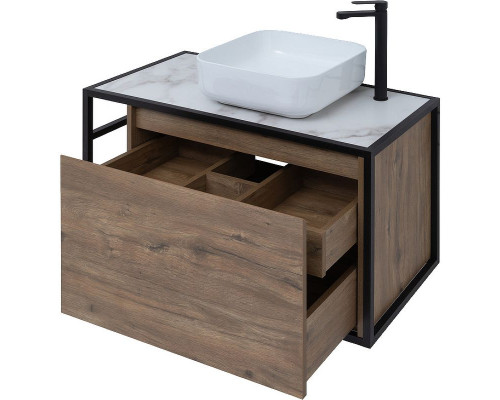 Тумба под раковину Aquanet Nova Lite Loft 90R 261659 подвесная Дуб рустикальный