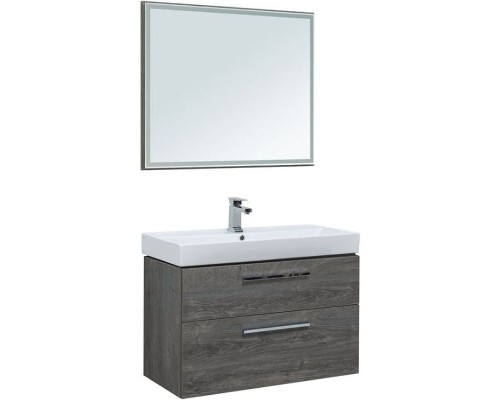 Тумба под раковину Aquanet Nova 100 243658 подвесная Дуб рошелье